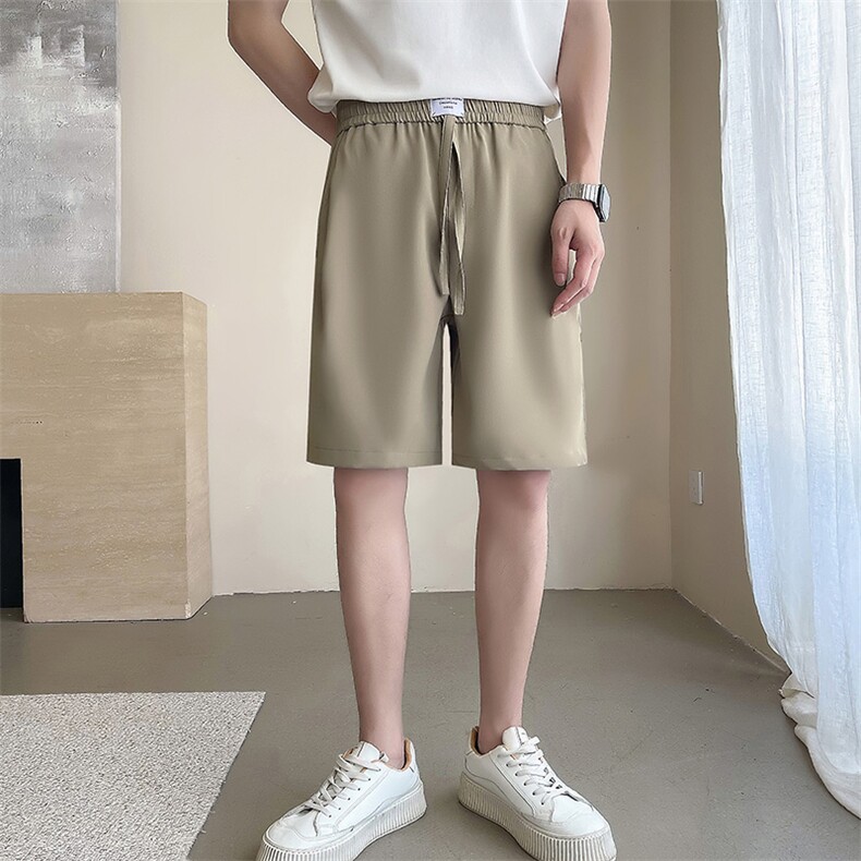 轻熟风~速哲同款短裤夏季冰丝抽绳五分裤X17短裤/P40,男装牛仔裤,电商B331