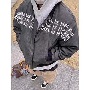 字母印花夹克外套男新款流行棒球服JK720-P75图片