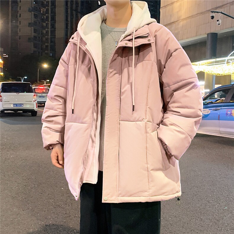 !2025新款加厚棉服冬季拼色连帽棉衣服815A-MM88312-P95特,男装棉衣,星座815A