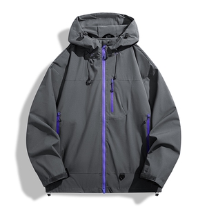 机能冲锋衣情侣外套登山服户外工装连帽小众运动夹克防风7870-P45图片