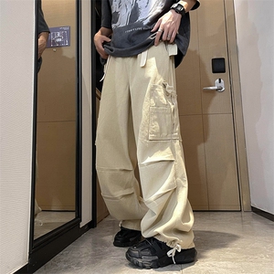 K315-P56美式工装大口袋拖地长裤图片