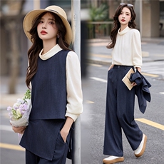 2026春季新款简约时尚休闲四件套裤,女装套装/套裙,美沁, 2026春季新款简约时尚休闲四件套裤,女装套装/套裙,美沁,