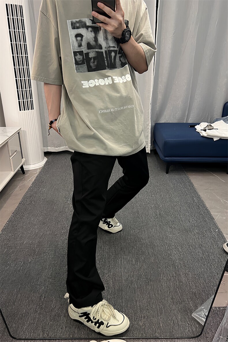 弹力纯色微喇牛仔裤KZ06-P55,男装牛仔裤,星座310A-4