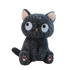 新款卡通猫咪公仔毛绒玩具黑猫玩偶抱枕创意卧室摆件娃娃生日礼物