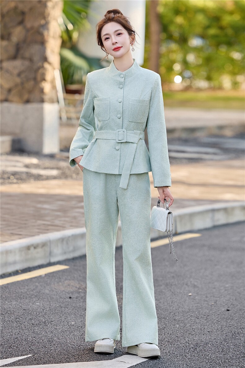 2026春季港风新款淑女气质收腰御姐炸街两件套套装,女装套装/套裙,伊仟回