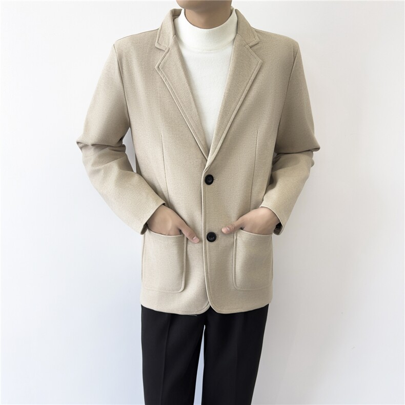 西装男外套英伦风春秋季高级感修身正装高端商务休闲西服，男装西服套装，星座410-7