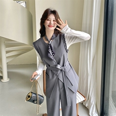 新品2026春装两件套背心+阔腿裤2C116-6610-P179-K288，女装套装/套裙，2C116