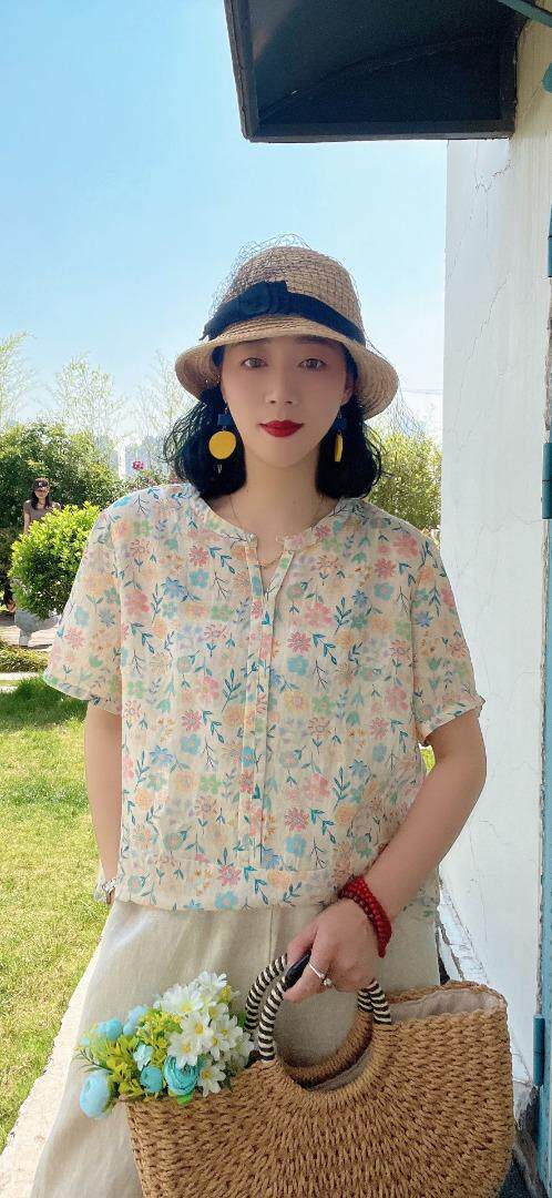 纯苎连衣裙小衫裤子裙子衬衣 时尚风 风淑女风休闲风，女装连衣裙，川哲