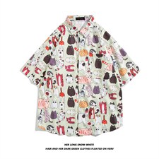 四季打底衬衫夏季夜店衬衫花季沙滩外套学生CS1152P25，男装衬衫，星座301D-5(原星座1415）