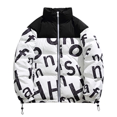 新款冬季棉衣潮牌字母羽绒棉服情侣加厚棉袄外套A436-5971-P115，男装棉衣，电商A436