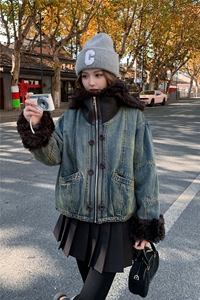 新款大货已出，牛仔羽绒服2B113-2586-P295-K448图片