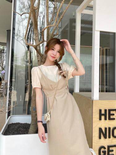 收腰连衣裙，女装连衣裙，主品