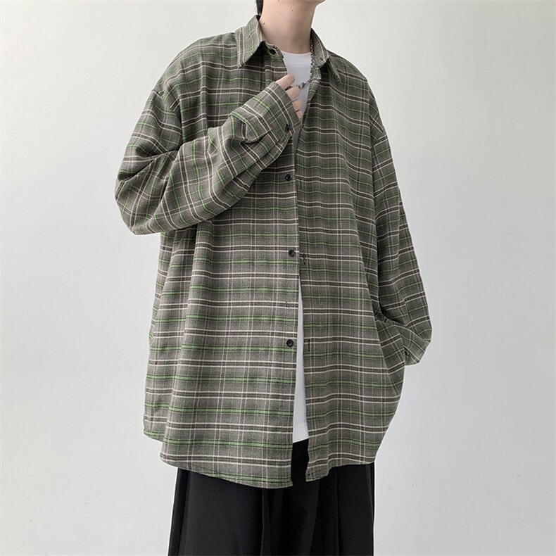 宽松长袖衬衫男KD628-P30,男装衬衫,电商D312-1