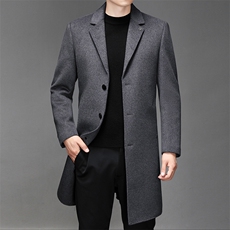 CKSC2287钱塘2020-2中年男士冬季厚款毛呢商务休闲外套P350，男装毛呢大衣，钱塘207-2