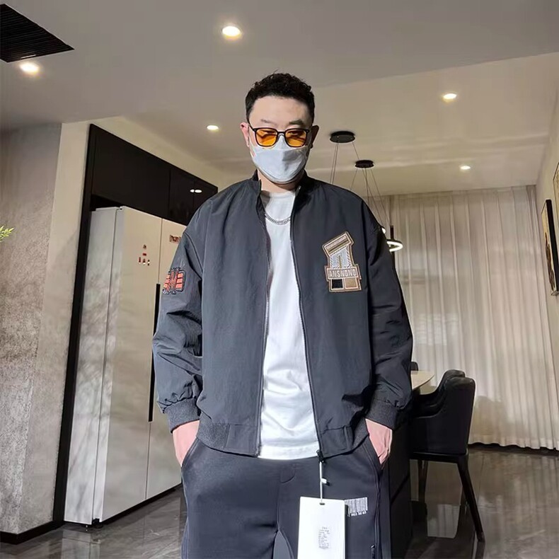 2025春季美式潮牌棒球领飞行夹克男士百搭宽松透气休闲运动服外套,男装夹克,星座218-8