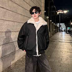 405A美式高街大毛领短款棉衣座山雕棉服MY25811-特批90控178，男装棉衣，星座405A