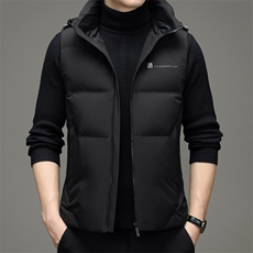 纯色羽绒服马甲男2021加厚保暖可脱卸帽中年男上衣MYYL3301-P210，男装羽绒服，电商B212（原钱塘6029）