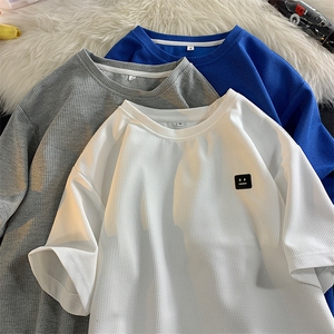 8XL-M 重磅！特大码T潮牌上衣男中性华夫格短袖T恤DX304P25控39图片