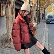 现货2025年冬季新款休闲羽绒服面包服1C056-P245K368，女装羽绒服，2D045