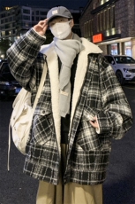 羊羔毛外套男款冬季加绒加厚秋冬款棉服M613P125控158，男装棉衣，电商A157