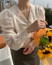 韩系立体花朵上衣，其它，唯品