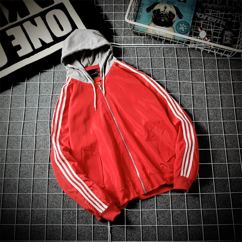 A003-927-P50秋冬季新品拼接连帽夹克男外套韩版日系铁框,男装夹克,电商A003