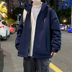户外三合一拼接冲锋衣宽松百搭防风防水外套夹克男女款1818-P95，男装夹克，电商B306