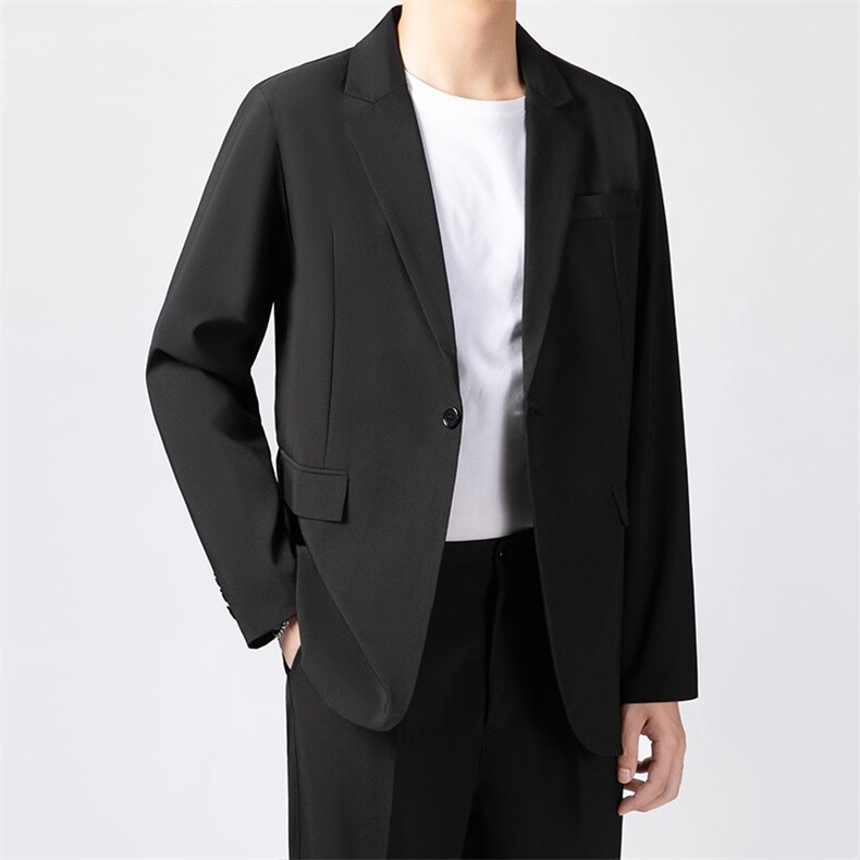 高级垂感抗皱小西服外套男士痞帅休闲宽松休闲商务西装上衣服XW03，男装西服，星座506