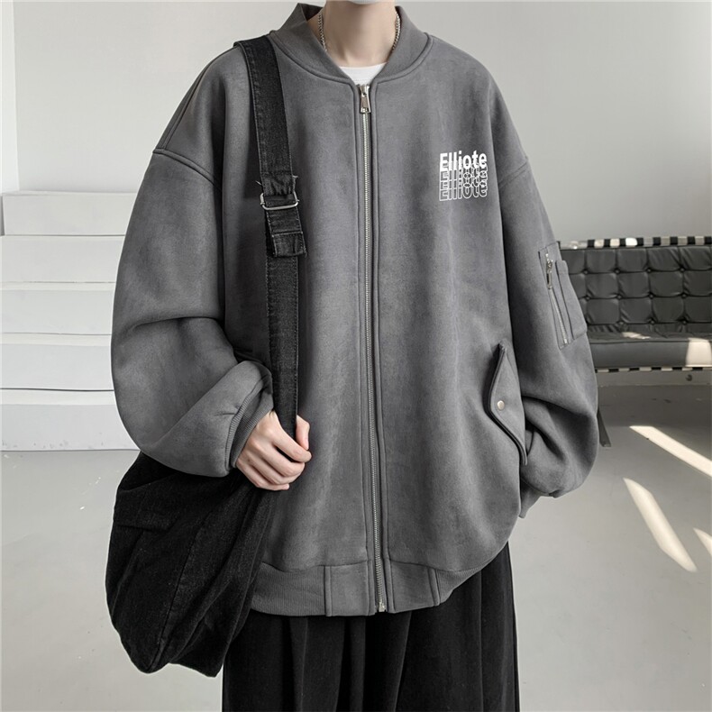 23秋款美式复古麂皮绒飞行棒球服男女夹克外套JF3303-P80控108,男装夹克,电商B370