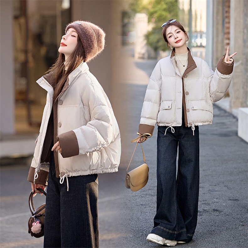 2024年新款时尚高端洋气小个子面包服宽松外套，女装羽绒服，雅佳俏