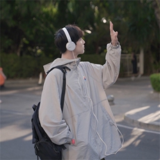 B225-W8569-P66-X88-100聚酯纤维-防嗮衣户外防嗮衣连帽，男装卫衣，电商B225