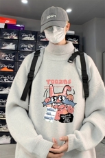 高质量！秋冬季高领毛衣加绒加厚翻领针织衫男毛衣FL534-特P38，男装针织衫/毛衣，电商B371