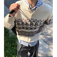 潮牌男装秋冬新款毛衣胖子宽松渐变加肥加大圆领针织衫M5150，男装针织衫/毛衣，星座1116A（原606A-3）