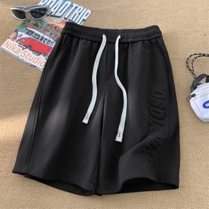 量大优 供视频 菠萝格立体钢印休闲短裤男M-5X DK16-特P25图片