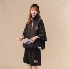 中性2023夏季新款时尚运动休闲百搭情侣套装TZ751P75控98，男装休闲套装，A247A