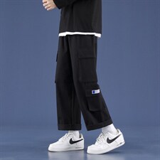2023春季新款宽松直筒九分裤休闲裤男潮流工装裤  1269-特批：40图片