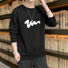 跑量卫衣男22秋季打底上衣潮流韩版宽松T恤时尚百搭长袖W167，男装卫衣，星座815-2