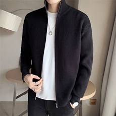 店主风~秋季立领拉链开衫毛衣M004/P85，男装针织衫/毛衣，电商B331