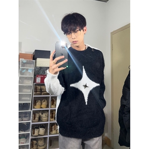 博主图cleanfit毛衣男秋冬款高级感宽松针织衫线衣MYC05-P78图片