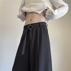 INS春季新款高级品质垂坠感宽松阔腿休闲西裤B315-K924-特P40控78，男装休闲裤，电商B315