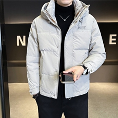 标50绒连帽男士羽绒服冬季2025新款潮牌外套A313-2605-P225，男装羽绒服，电商A313