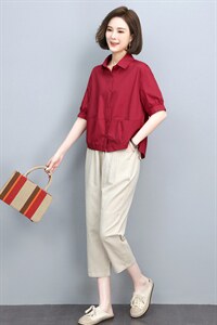 休闲套装女早秋2025年秋季新款宽松减龄时尚洋气小个子妈妈两件套图片