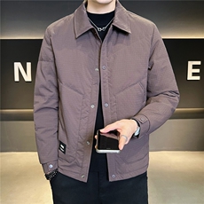 6622-L-4XL-P175标50绒店主冬季翻领休闲定制面料轻薄羽绒服男，男装羽绒服，电商B255