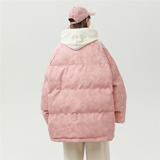 白墙PU皮复古做旧金属设计棉衣男MY77102P130控198抖音控228，男装棉衣，星座227-7