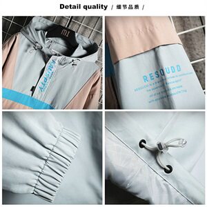 外套男士新款ins潮流男装休闲韩版秋装套头夹克男连帽DS860T图片