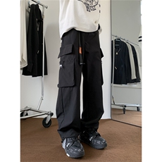 美式复古大口袋工装裤男款春季新款潮牌机能伞兵冲锋裤K7637-P39，男装休闲裤，星座512-3