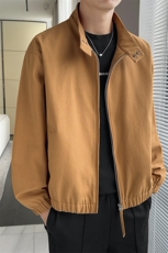 2025新款现货纯棉夹克男宽松立领上衣外套DSA157B-J2570-P86，男装夹克，电商A157B