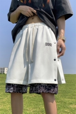 250g重磅刺绣排扣假两件短裤大码休闲五分裤FSDK05P38严控58，男装牛仔裤，电商B219B