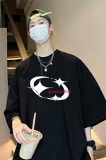 量大优可提供视频2024夏季新款美式短袖T恤D223A-T2485-P18，男装T恤，电商019-1