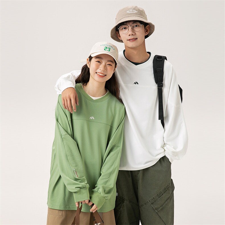 2025秋季新款男装日系潮牌假两件宽松卫衣休闲外套WY606-F55,女装短外套,电商A101（原外27）